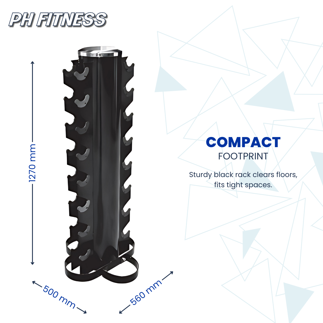 PH Fitness Hex Hantelset 1 – 10 KG | Einzelset · Mit Turmständer · Mit Luxus-Designständer