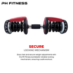 PH Fitness Verstelbare Dumbbells Set t/m 24KG | 2 STUKS |  Dumbell | Gewichten