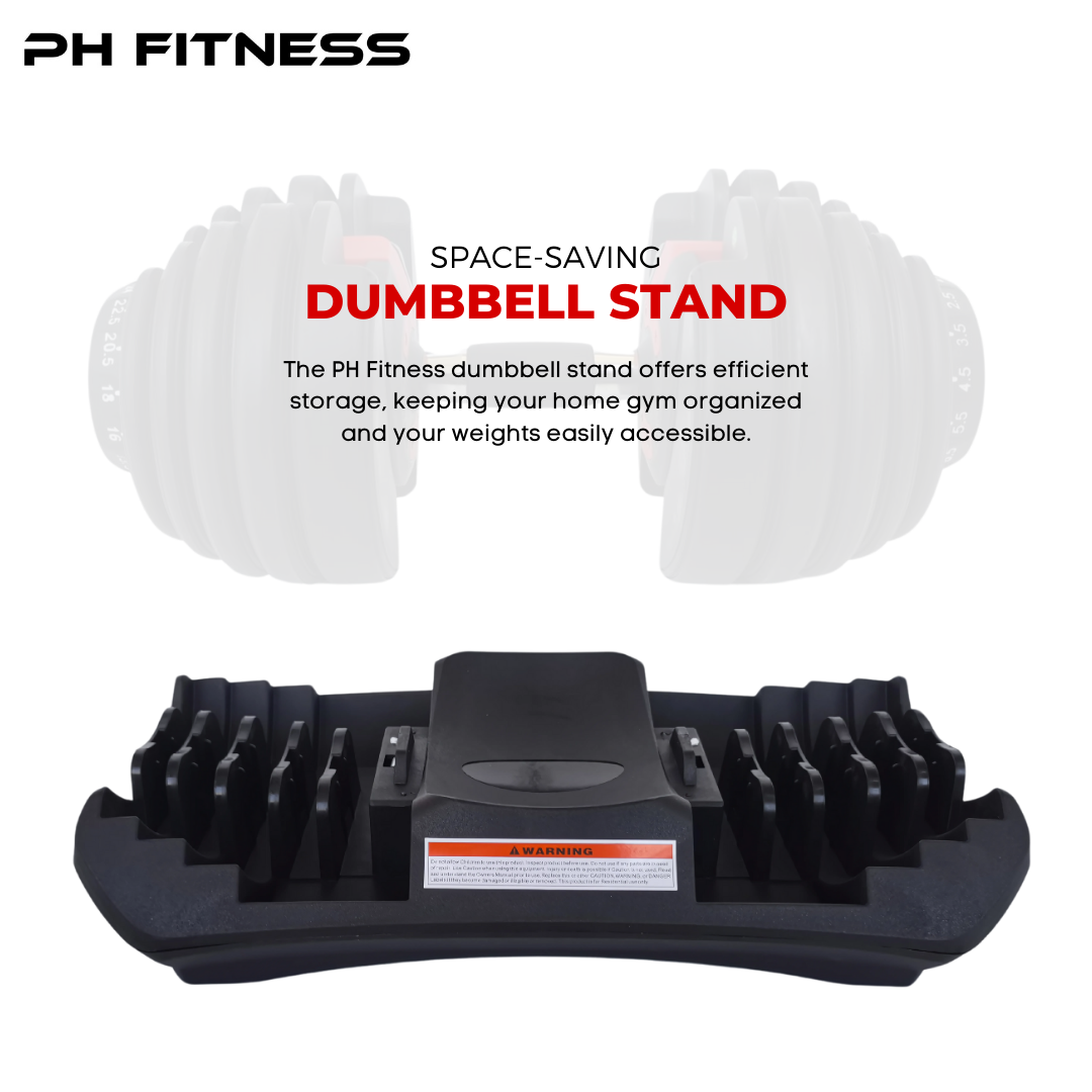 PH Fitness Manubrio Regolabile fino a 24KG | 1 Pezzo | Peso Regolabile | Manubri