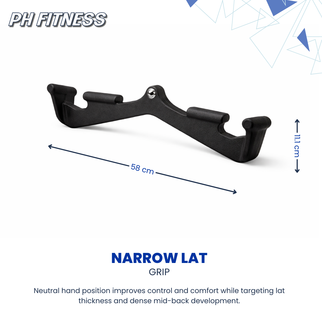 PH Fitness 5er Kabelzug Griff Set – Multi Grip Latzug & Ruder Griffe inkl. Karab