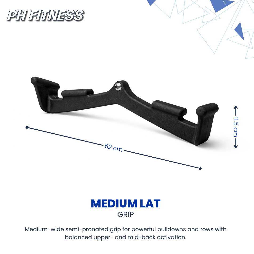 PH Fitness 5er Kabelzug Griff Set – Multi Grip Latzug & Ruder Griffe inkl. Karab