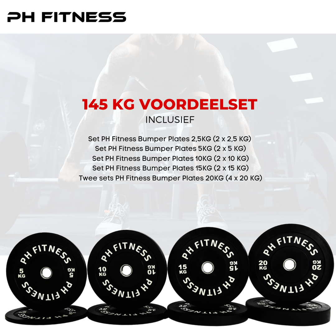 Bumper Plates PH Fitness Voordeelset - PH Fitness