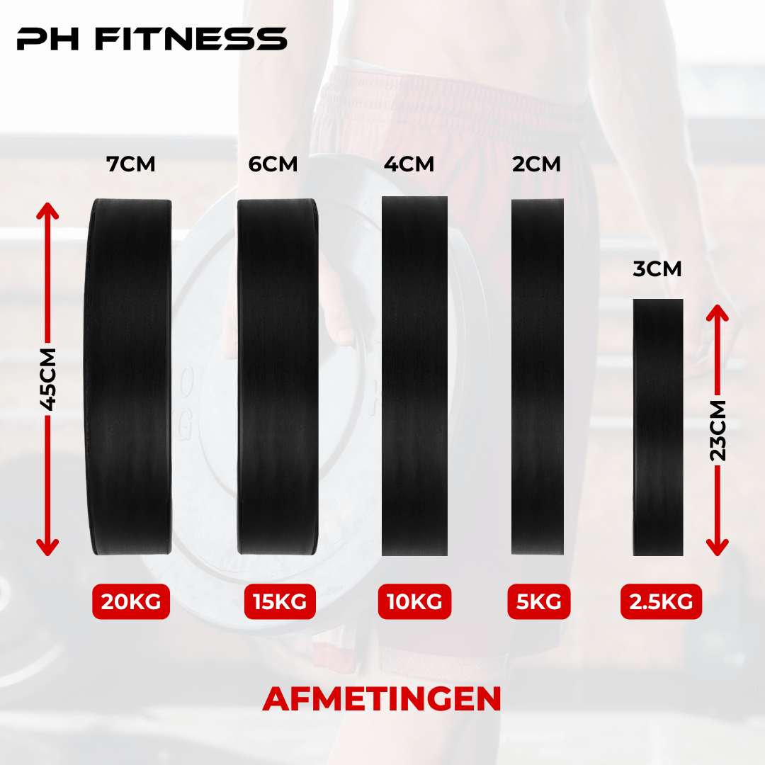 Bumper Plates PH Fitness Voordeelset - PH Fitness