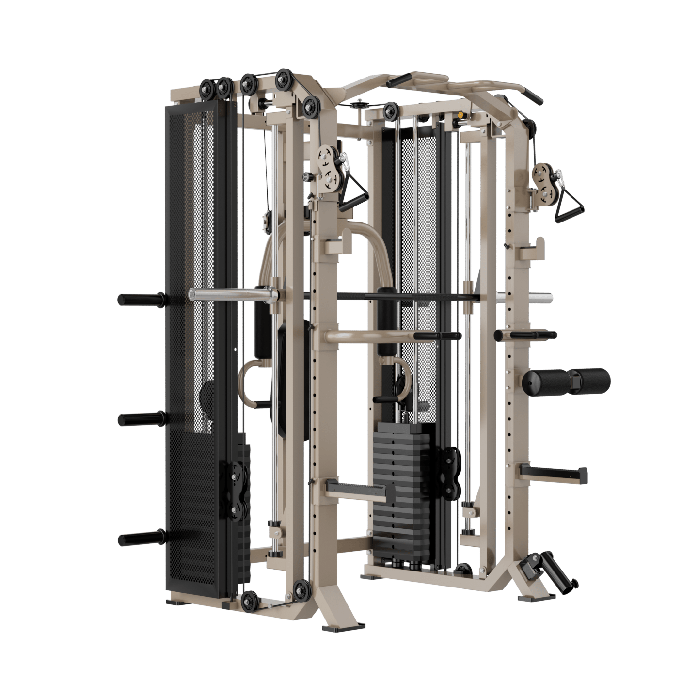 FUSION X Pro Rack – Verstelbare Smith Bar, Pec deck & Dual 80 kg Weight Stack - PH Fitness