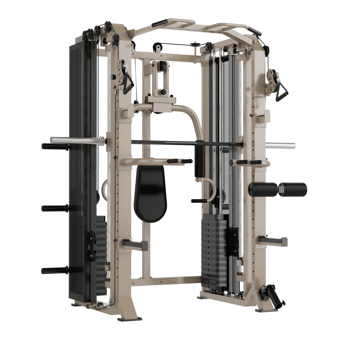 FUSION X Pro Rack – Verstelbare Smith Bar, Pec deck & Dual 80 kg Weight Stack - PH Fitness
