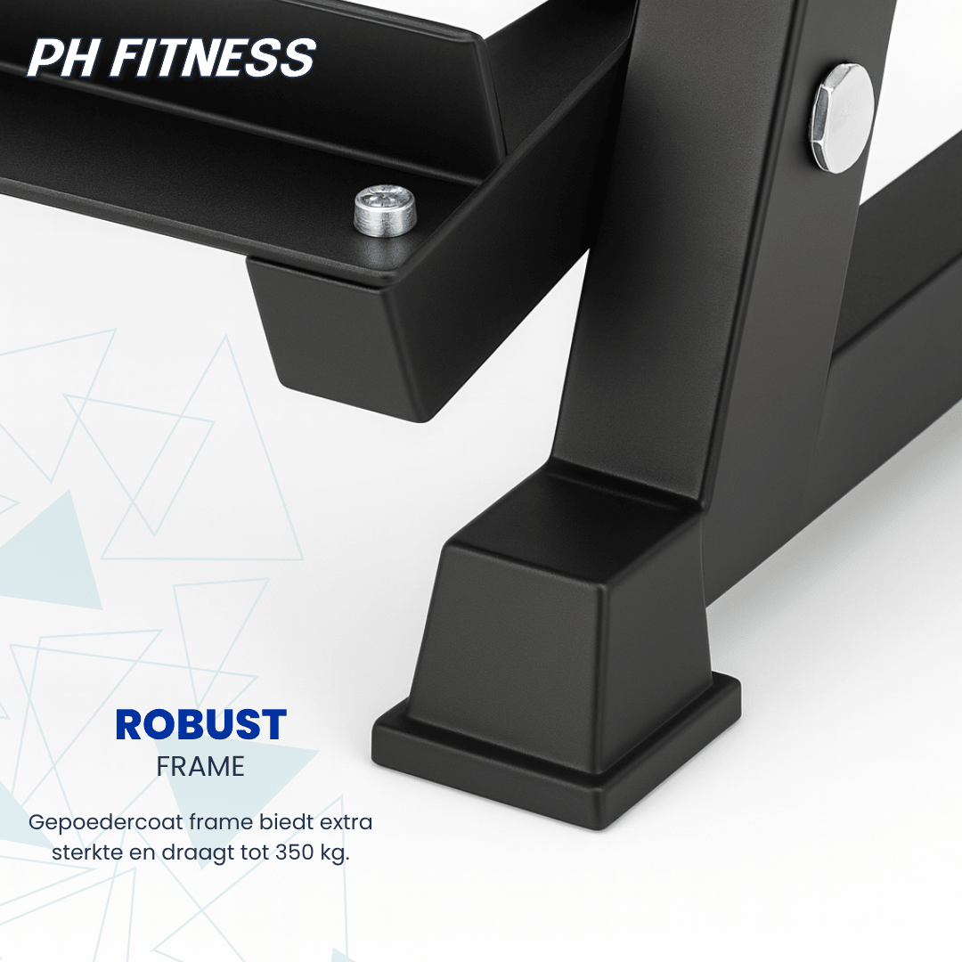 Hexa Dumbbell Set - 1 t/m 10KG - 12.5 t/m 20KG - Dumbbell Rack - Physical Sports Group B.V.