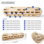 Houten Hangboard / Fingerboard voor Klimtraining – Professioneel Trainingsbord voor Grip - , Vinger - en Onderarmkracht – Boulderen & Sportklimmen - PH Fitness