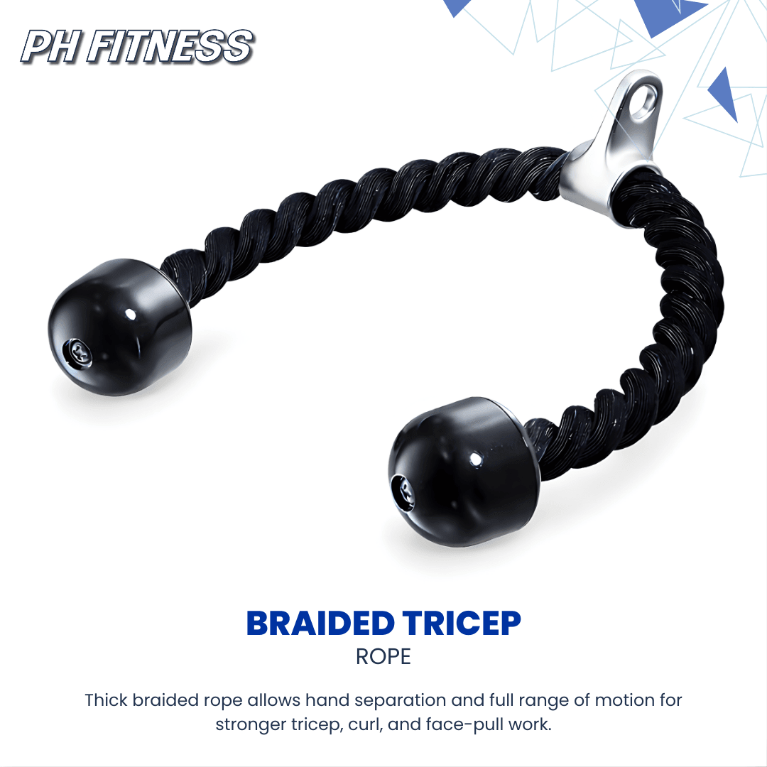 Kabel Accessoire Set 7 - Delig – Complete Cable Attachment Kit voor Home Gym, Krachttraining, Lat Pulldown, Triceps & Full Body Training - PH Fitness