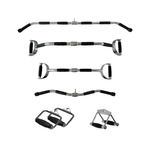 Multi Attachment Grip Set Roestvrij Staal - PH Fitness
