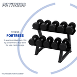 PH Fitness Dumbbell Rek – 2 - Laags - 6 Paar Ronde Dumbbells - PH Fitness