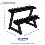 PH Fitness Dumbbell Rek – 2 - Laags - 6 Paar Ronde Dumbbells - PH Fitness