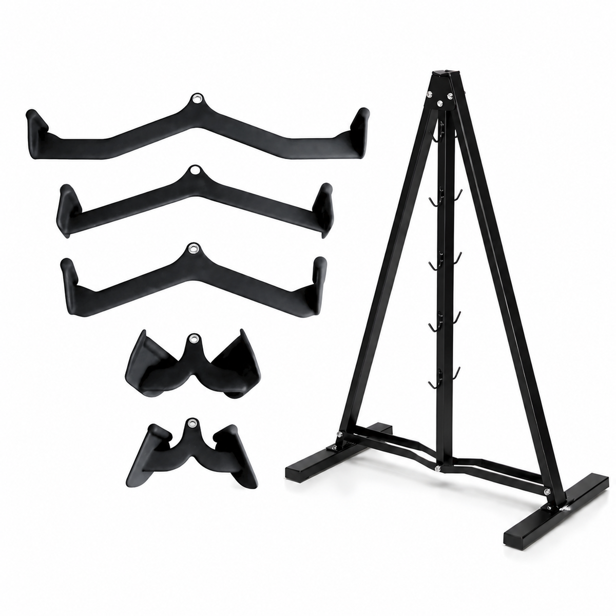 PH Fitness Multi Angle Kabelgreep PRO Set 5 met A-Frame op witte achtergrond
