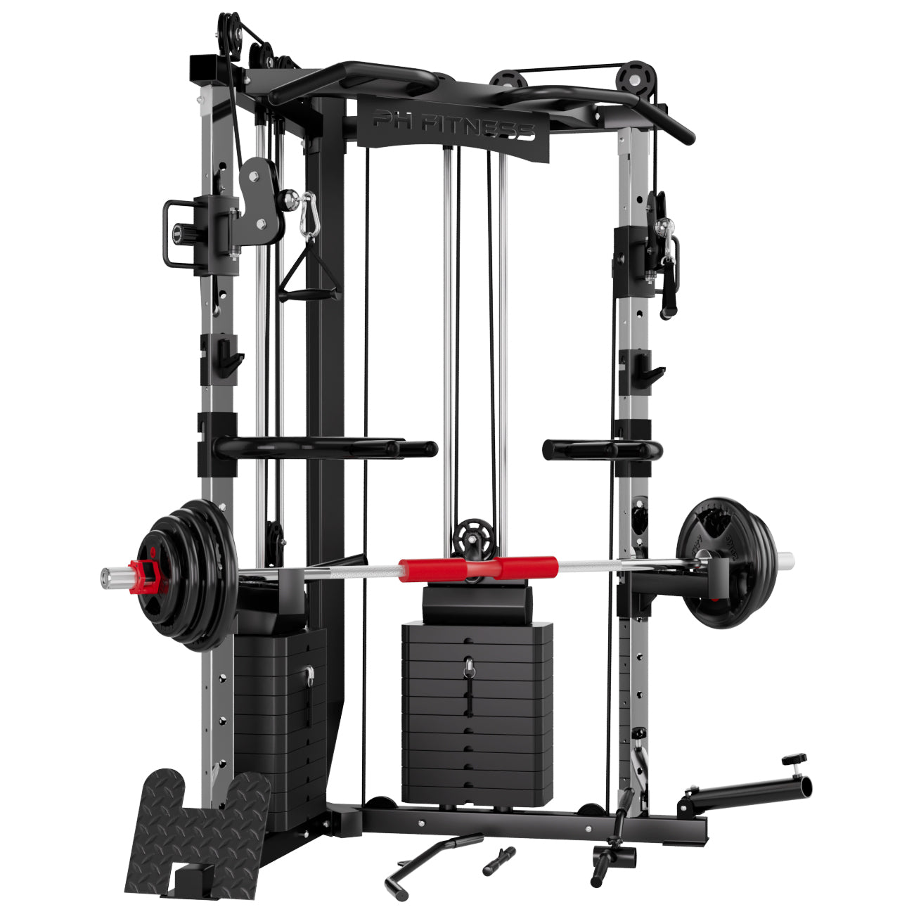 V - Frame Cable Crossover – Dubbele Pulley Krachtstation met 160KG Gewichtstapels - PH Fitness