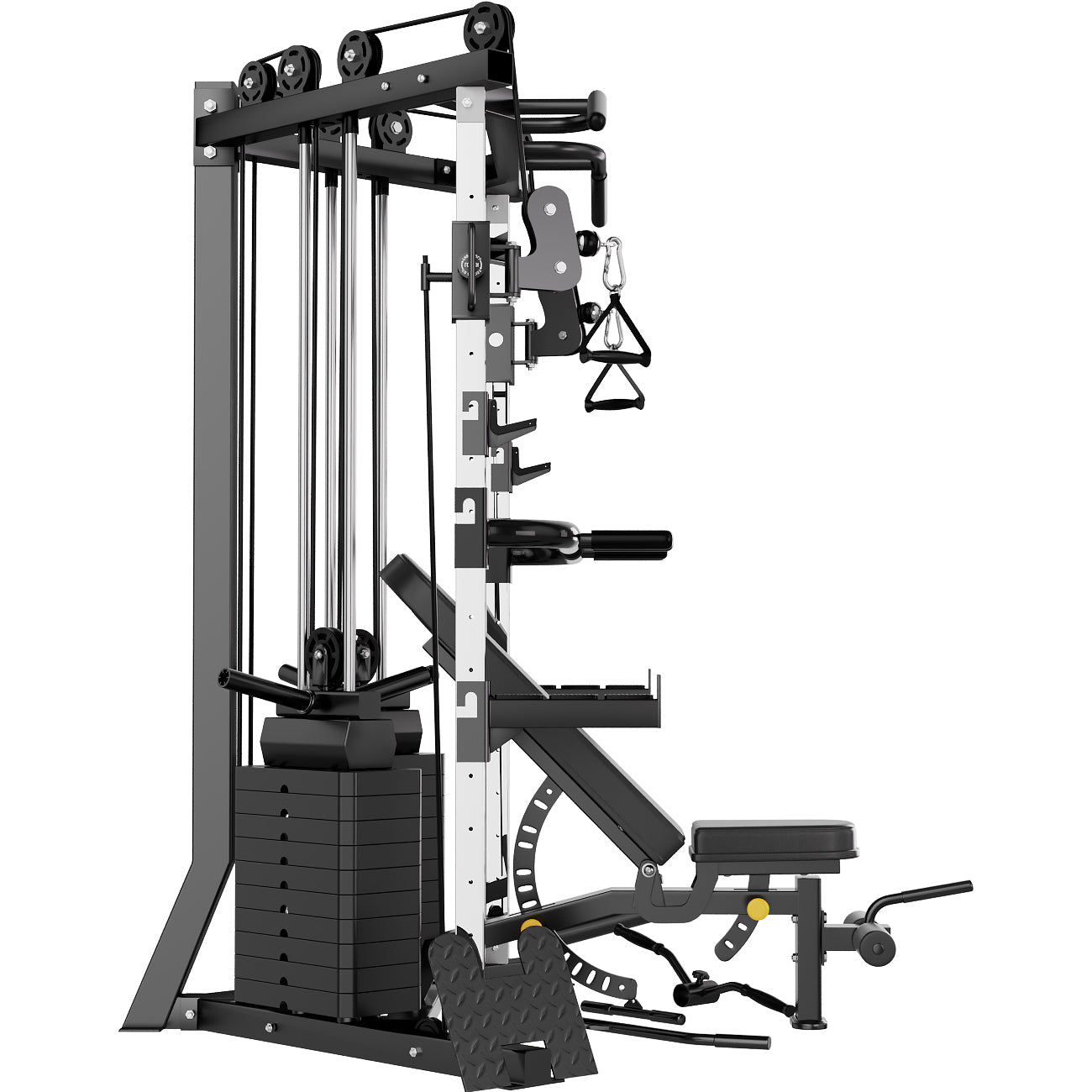 V - Frame Cable Crossover – Dubbele Pulley Krachtstation met 160KG Gewichtstapels - PH Fitness