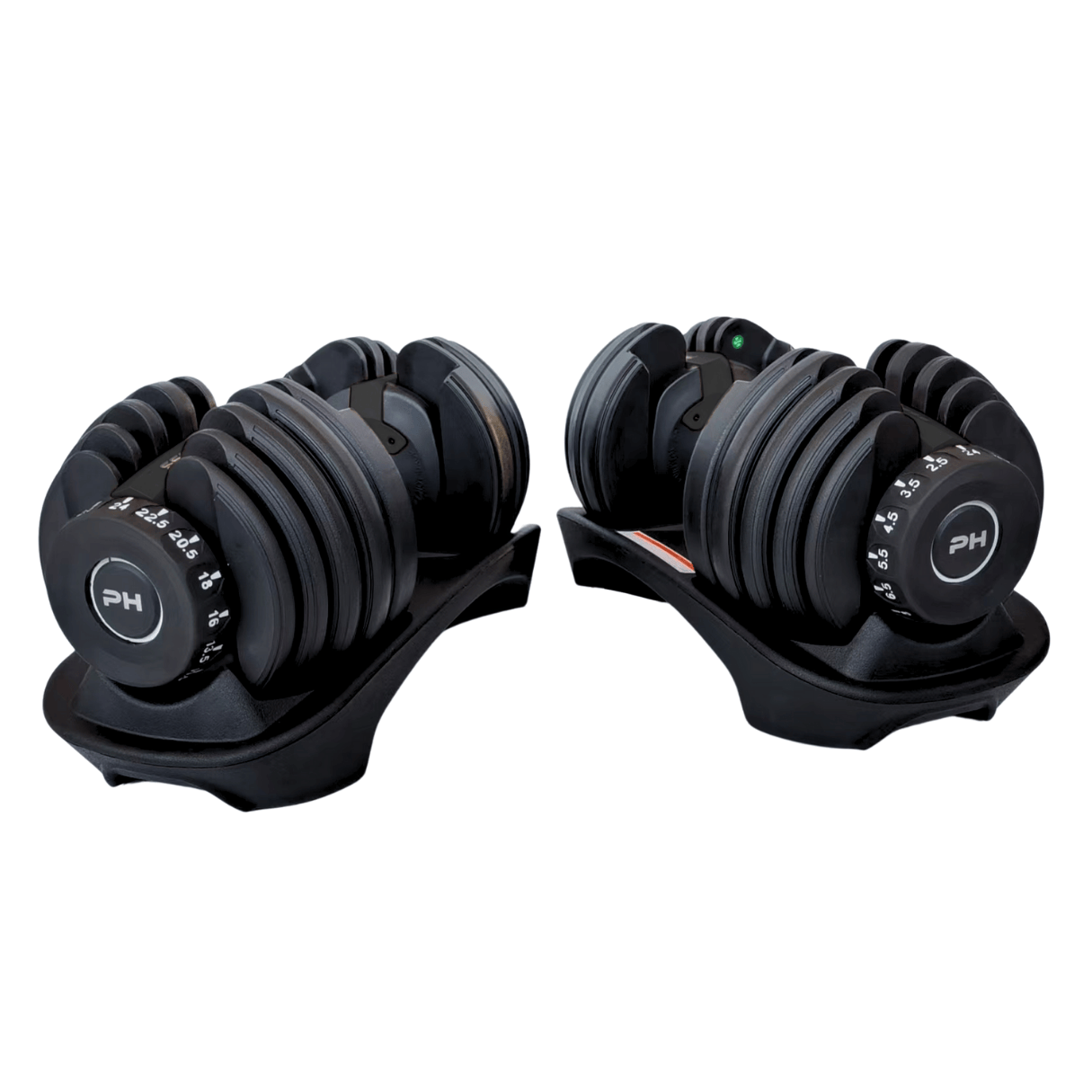Verstelbare Dumbbells Set 24KG - Zwart - PH Fitness